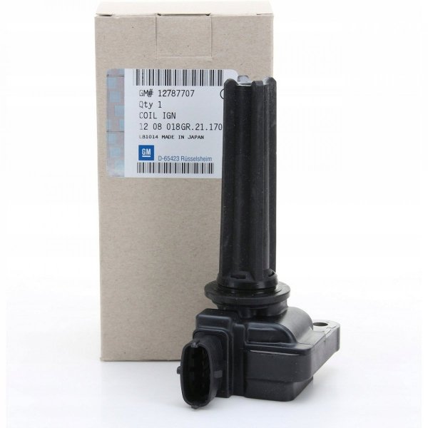 ORIGINAL GM Opel Zündspule 4-polig Signum Vectra C 2.0 Turbo 175 PS , 1208018  ,  Zündspule, Zündspulen, Zündmodul, Zündmodule, Zündeinheit, Zündspuleneinheit, OPEL, 12787707, GENERAL MOTORS, 1208018, MITSUBISHI, H6T60271, NGK, 49066, BREMI, 20471, DELPHI