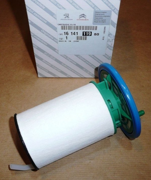 Original Kraftstofffilter Dieselfilter Peugeot Boxer III 2.0 BLUEHDI , 1614111980 ,  77367433, 68223662AA, 77366641, C879, 2605300, PE982/6, PE9826,  ELG5491
