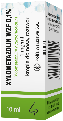 XYLOMETAZOLIN 0,1% krople 10ml