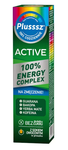 Plusssz Active 100% Energy Complex 20 Tabletek Musujących