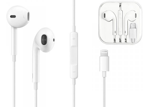 Słuchawki Douszne Ear Pods Lightning do Apple iPhone 7 8 X Remote Mic