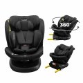 Fotelik samochodowy KIDS ZONE i-Size obrotowy 360° ISOFIX 40-150 cm 0-36 kg CZARNY