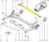 Original stabilisateur arrière barre stabilisatrice Renault Trafic III, 551304056R