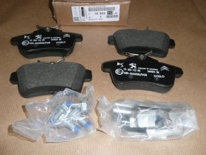 PLAQUETTES DE FREIN Citroen C4 II, DS4/5, Peugeot 308, 508 ARRIÈRE =1647873880 - CHANGEMENT DE RÉFÉRENCE  ,  1636411280