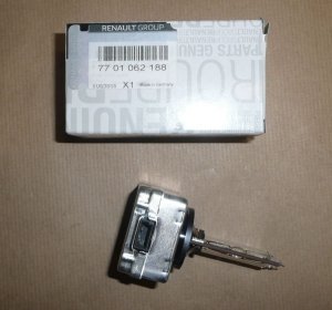 Original  Ampoule au xénon D1S Renault Mégane II, III Renault Clio III, Renault Espace IV, Renault Fluence, Renault Laguna III, 