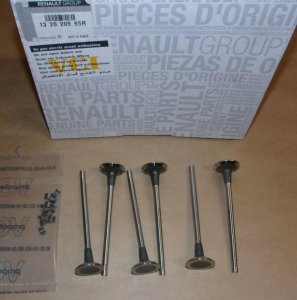Original Kit complet de soupapes d'échappement Renault Twingo III 1.2 TCE, 132020965R
