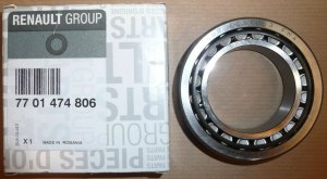 Original  Roulement Boîte de Vitesses Renault Trafic 2.0DCI PF6 45x75x20 ,  7701474806