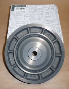 Original  Poulie de vilebrequin Renault Megane, Clio, Kangoo, Laguna I/II 16V 1.9DTI/DCI F9Q 5 PK 155mm/150mm 12mm , 8200386451
