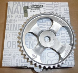 Original  Poulie d'arbre à cames Renault Kangoo 1.9dci F9q diamètre 120mm/12,8mm/40dents Renault Espace IV, Renault Clio, Renaul