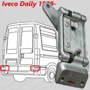 Original Charnière de hayon Arrière Bas Droite Gauche Convient pour 270°  Iveco Daily III IV 99-14 , 3801999 , 500324294 , 50402