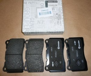 Original PLAQUETTES DE FREIN AVANT pour RENAULT MEGANE III RS , 410609317R
