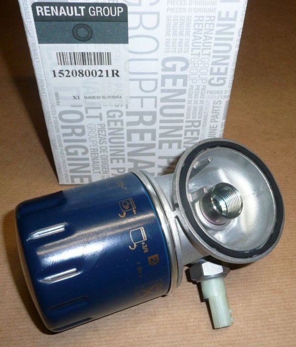 Boîtier de filtre à huile d'origine + filtre Renault 1.5 dci 2008-  ,152080021R , 152085488R , 152089599R , 