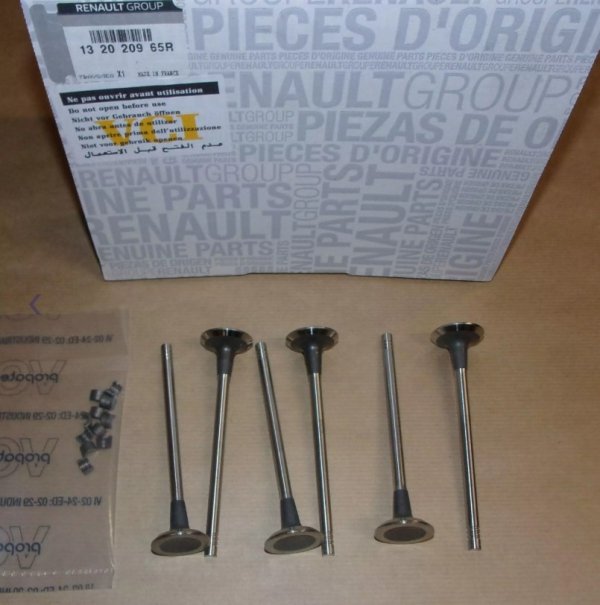 Original Kit complet de soupapes d'échappement Renault Twingo III 1.2 TCE, 132020965R