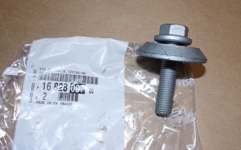 Original  Boulon de poulie Peugeot/Citroën 1.4 HDI, 1.6 HDI ,  1682800780