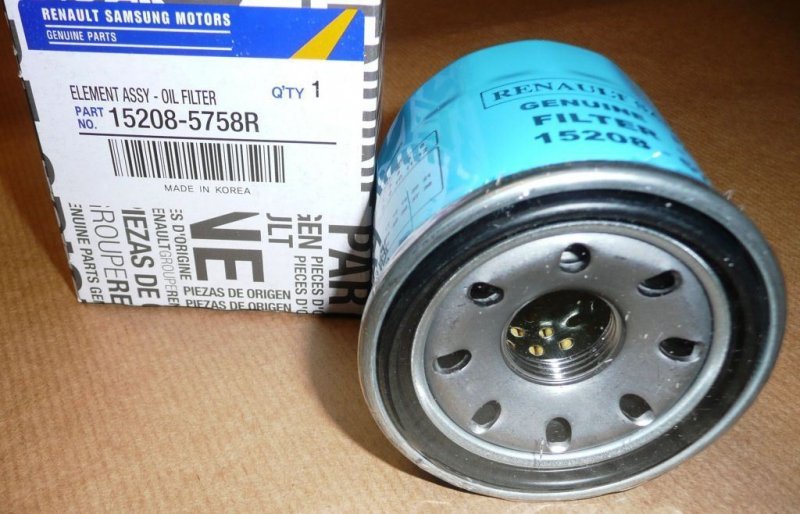 Filtre à huile Renault Megane III, Fluence 2.0 16V, 152085758R, 