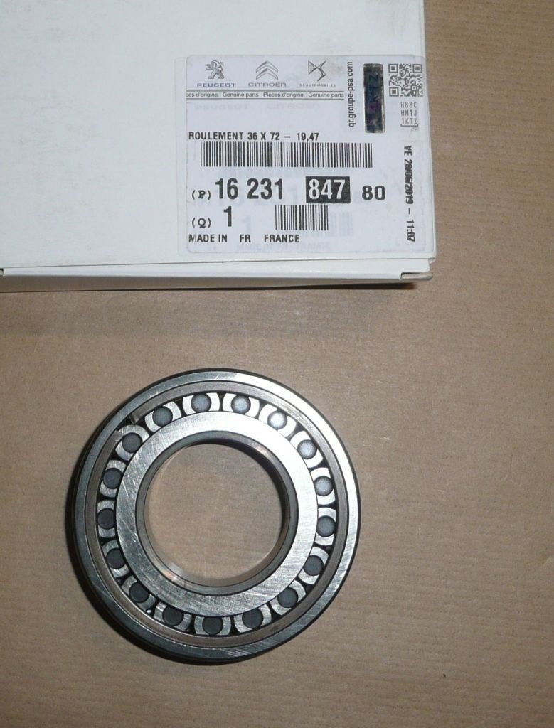 Roulement de boîte de vitesses Peugeot/Citroën BE4 36x72-19.47 ligne secondaire  ,  1623184780