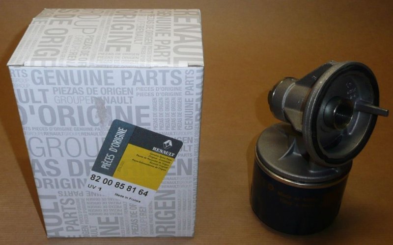 Original  Base de filtre à huile Renault Clio II, Kangoo Megane II 1.5DCI base avec filtre , 8200858164