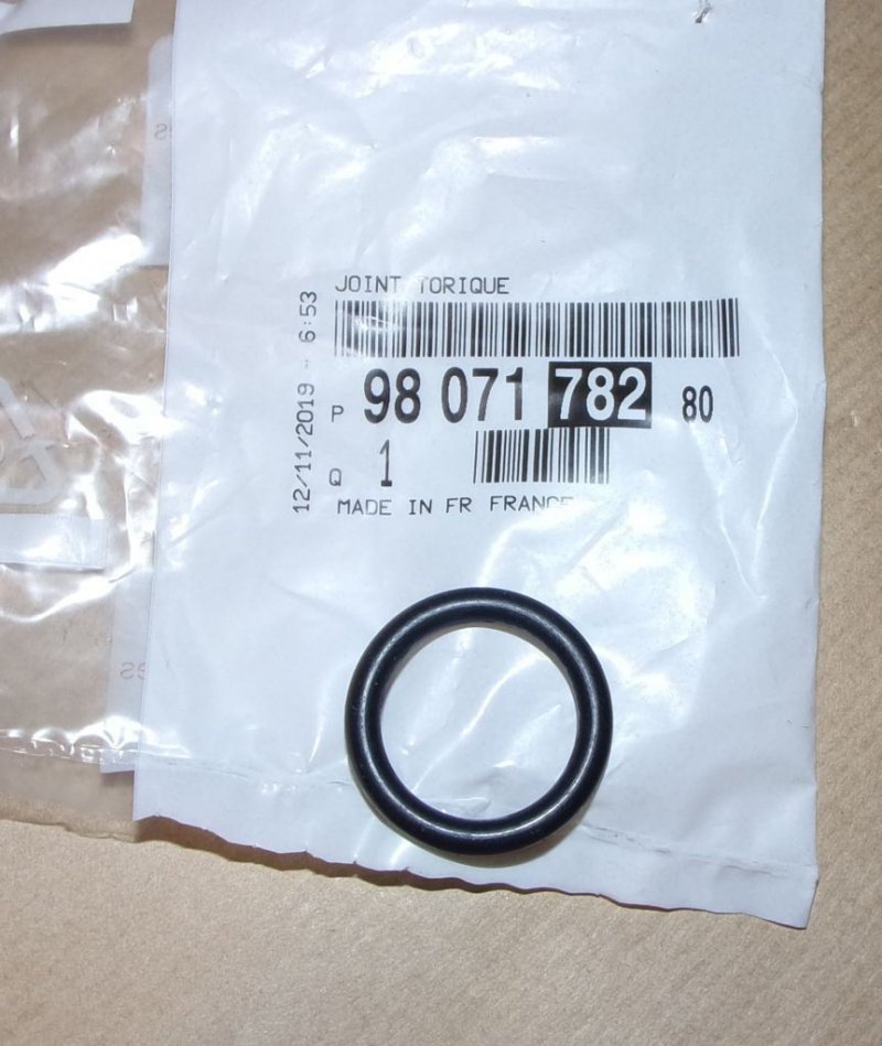  Joint de conduit de refroidissement Citroën Berlingo III, 9807178280, 9807178280, 