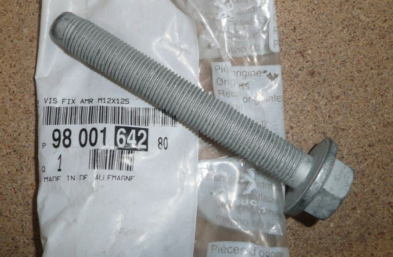 Boulon d'amortisseur Citroën C4 Picasso II arrière, 9800164280, 9800164280, 