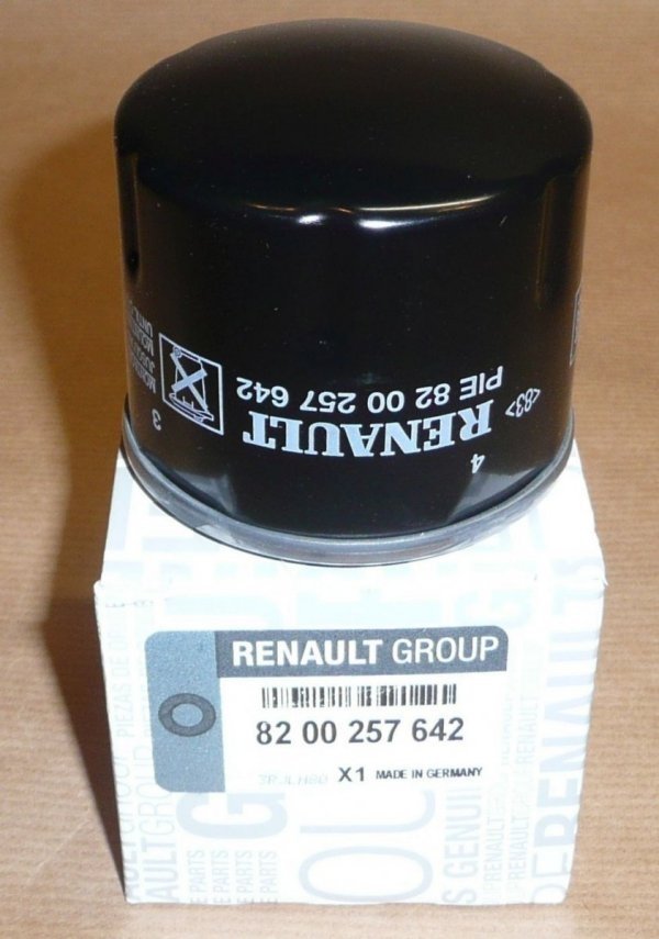 Filtre à huile moteur Renault d'origine Twingo Modus Kangoo 1,2 d7f, 8200257642