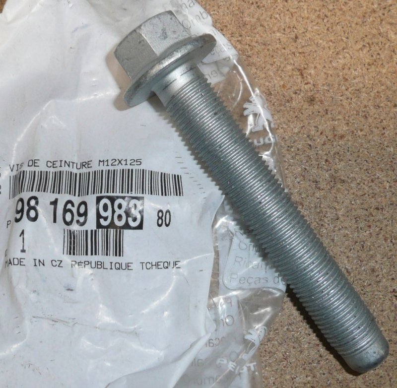 Boulon de moyeu de roue Citroën Berlingo III arrière, 9816998380, 9816998380, 