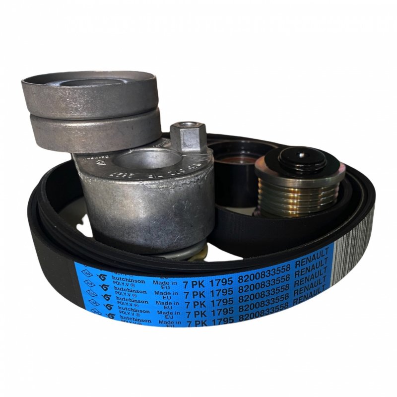 OE d’origine kit de courroie trapézoïdale 7PK/1795 mm Renault Opel Nissan , 7701479099