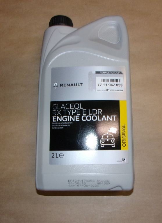 Original  Liquide de refroidissement Glaceol RX Type D 2l prêt à l'emploi , 7711947053