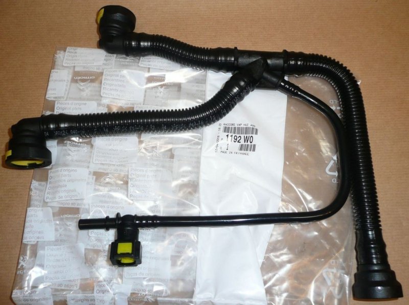 Conduit de reniflard d'huile Citroën C2, Citroën C3, Peugeot 206, Peugeot 308 1.6, 1192.W0, 1192W0
