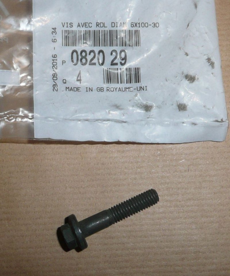 Boulon de glissière de distribution Citroën Jumper III, 0820.29, 082029