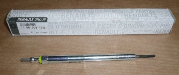 ORIGINAL Bougie de préchauffage Renault TRAFIC 2/3, MEGANE 3/4, SCENIC 1.6 / 2.0 DCI, 4,5 V, 110650819R ,  110651749R
