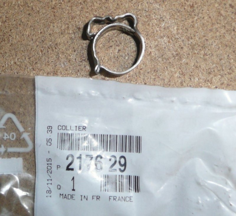 Collier de serrage du conduit d'échappement Citroën Jumper III, 2176.29, 217629