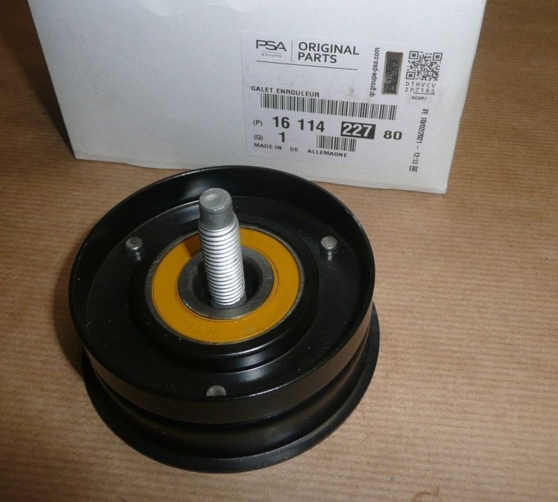 Poulie de renvoi d'origine pour alternateur Citroën C5 Peugeot 407 607 2.7 3.0 hdi, 1611422780