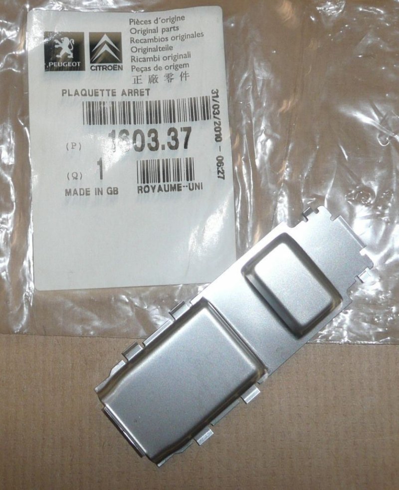 Cache de garniture Citroën Peugeot, 1603.37, 160337