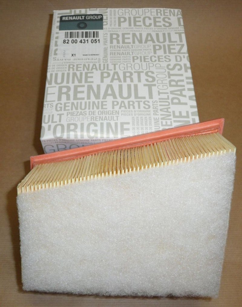 Original  Filtre à air Renault Clio, Renault Espace, Renault Laguna 1.6 et Renault Megane , 8200431051
