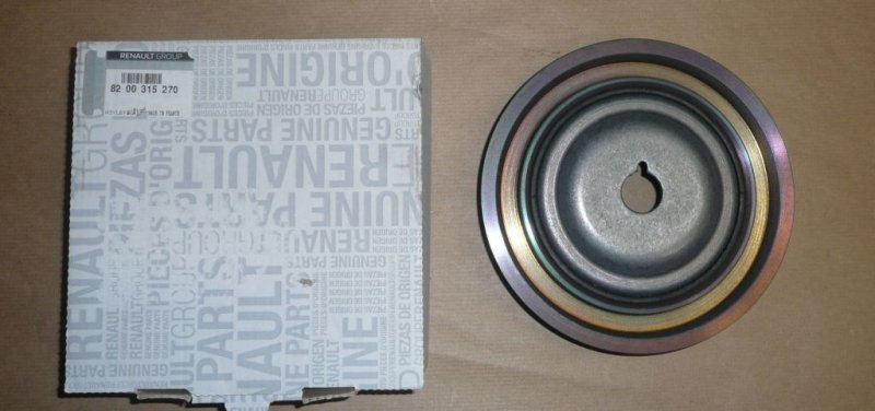 Original  Poulie de vilebrequin Renault Clio III, Modus, Twingo II 1.2 16V diam.157 7PK D4F/D7F , 8200315270