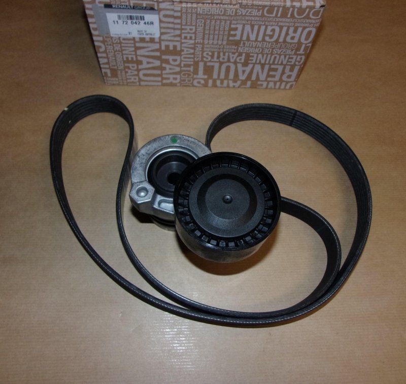 Ensemble de courroie d'alternateur Renault Clio IV 1.5DCI, 117204246R, 
