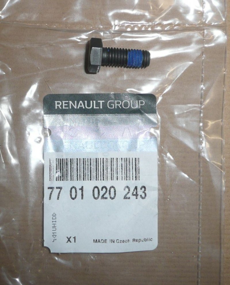 Original  Boulon de serrage Renault Clio II, Renault Clio IV Dacia Lodgy ,  7701020243