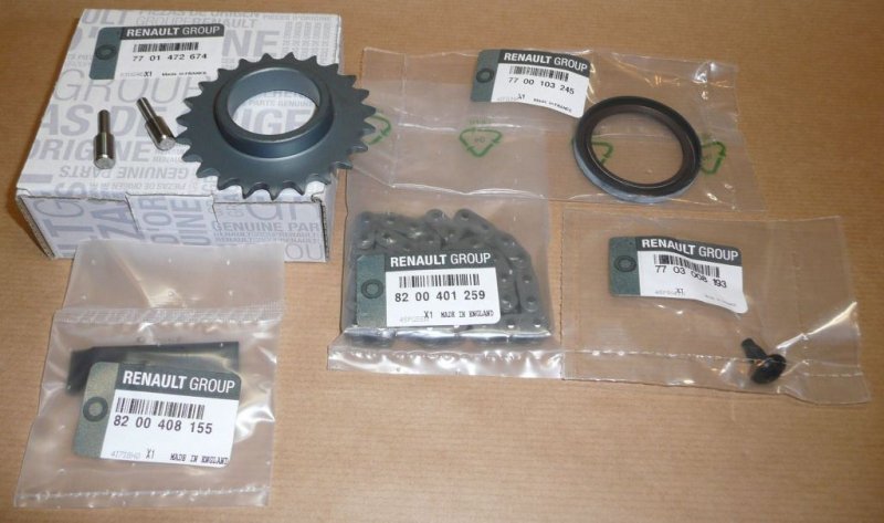 Original Kit de réparation de pompe à huile Renault 1.9D F8Q ,  7701472674