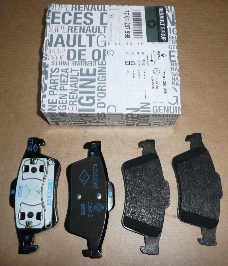 Original  Plaquettes de frein Renault Laguna II, Renault Megane II arrière Renault Vel Satis, Renault Espace IV ,  7701207996