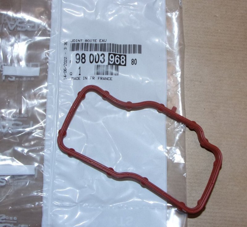 Joint de thermostat Peugeot 3008, 5008, 9800396880, 9800396880, 