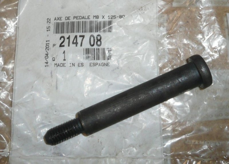 Vis spéciale de pédale Citroën C3 Picasso M8x125-80, 2147.08, 214708