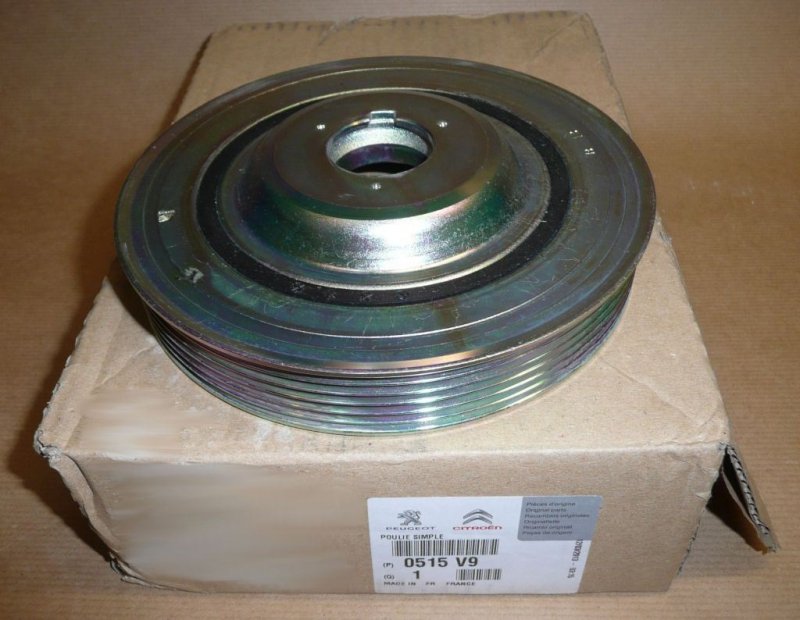 Poulie de vilebrequin Peugeot 407 2.0 HDI 16V, 0515.V9, 0515V9