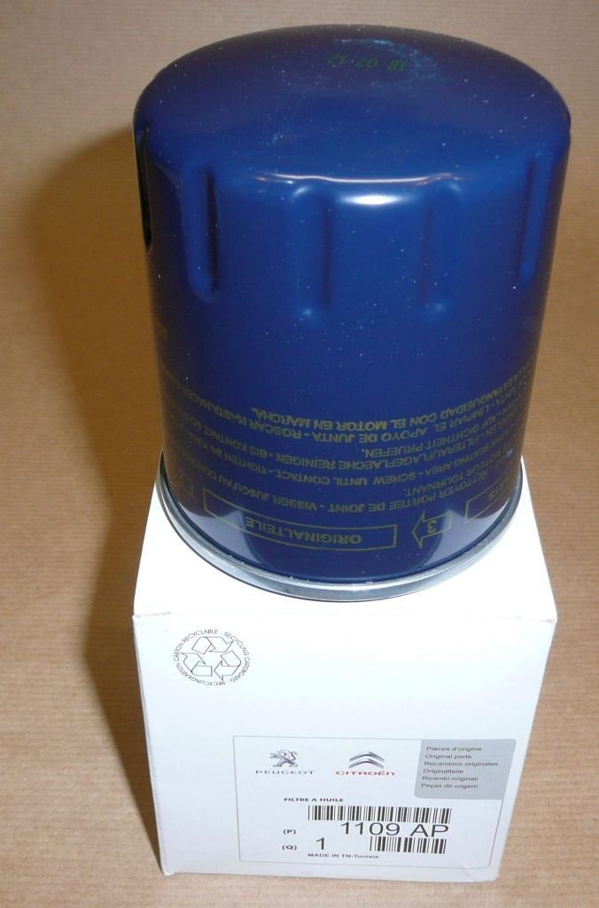 Filtre à huile Citroën AX, Saxo, Xantia, XM, ZX, Peugeot 205, 1109.AP, 1109AP