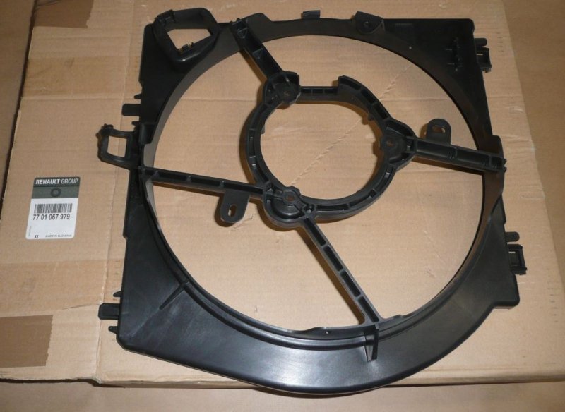 Original  Boîtier de ventilateur Renault Twingo II, Renault Wind ,  7701067979