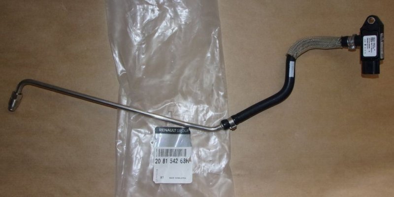 Capteur de pression des gaz d'échappement Dacia Dokker, Lodgy 1.5 dCi, 208154268R, 