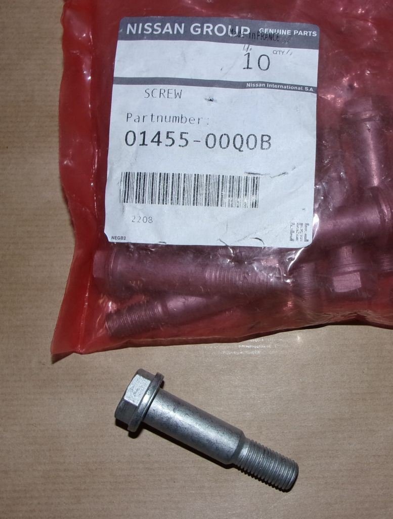  Boulon de pivot de bras de suspension Renault Captur, Dacia Dokker, 0145500Q0B, 7703102120, 