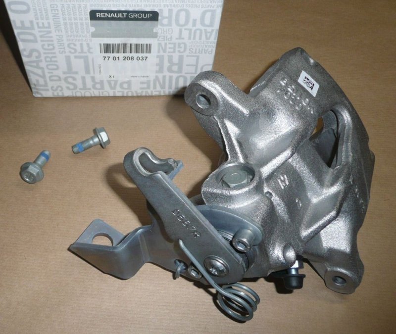 Original  Étrier de frein Renault Master II, III arrière droit diamètre du piston 42mm, épaisseur du disque 12mm, disque plein 1.9/2.2/2.5/2.8/3.0 DCI/DTI (neuf) ,  7701208037