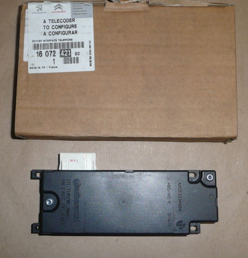 MODULE BLUETOOTH PEUGEOT 207, 1007, 5008 PEUGEOT EXPERT III, PARTNER III ,  1607242180