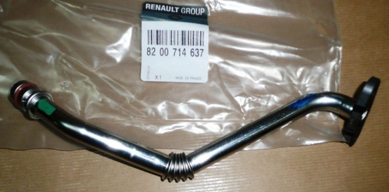 Original  Conduit de lubrification de turbine Renault Kangoo, Mégane II, Renault Clio, Laguna II, Scénic II 1.5DCI K9K , 8200714637