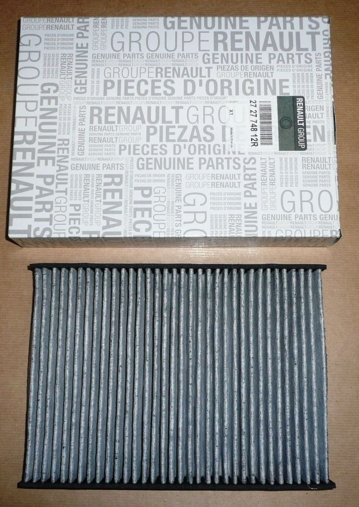 Original Filtre d'habitacle au charbon actif RENAULT Mégane 4, Scénic 4, Espace V, Kadjar, 272774812R